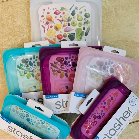 Stasher Other - Stasher- 1 Half Gallon, 3 Sandwich, 2 Snack